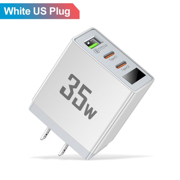 Charging head frequency converter 1USB+2 Type-C intelligent multi interface digital display mobile phone charger - Image 8