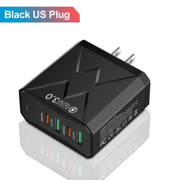 2USB+2PD mobile phone charger, tablet plug, super fast charging, multi port power supply - Image 6