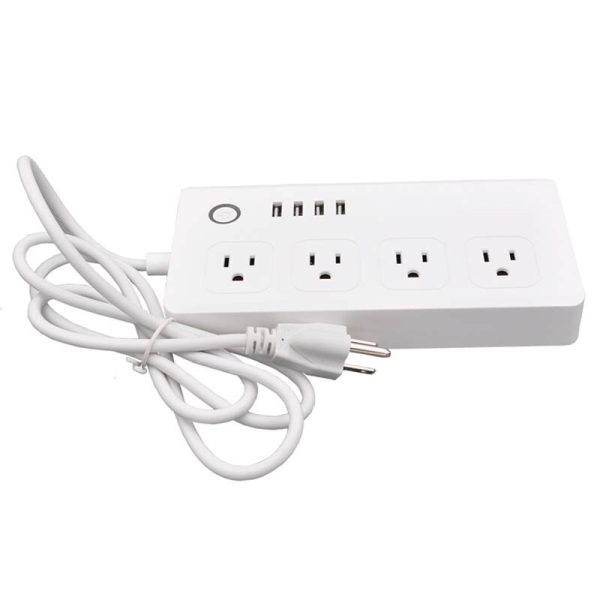 Smart Power Strip,WiFi Power Bar Multiple Outlet Extension Cord with 4 USB and 4 Individual Controlled AC Plugs by Tuya - Image 3